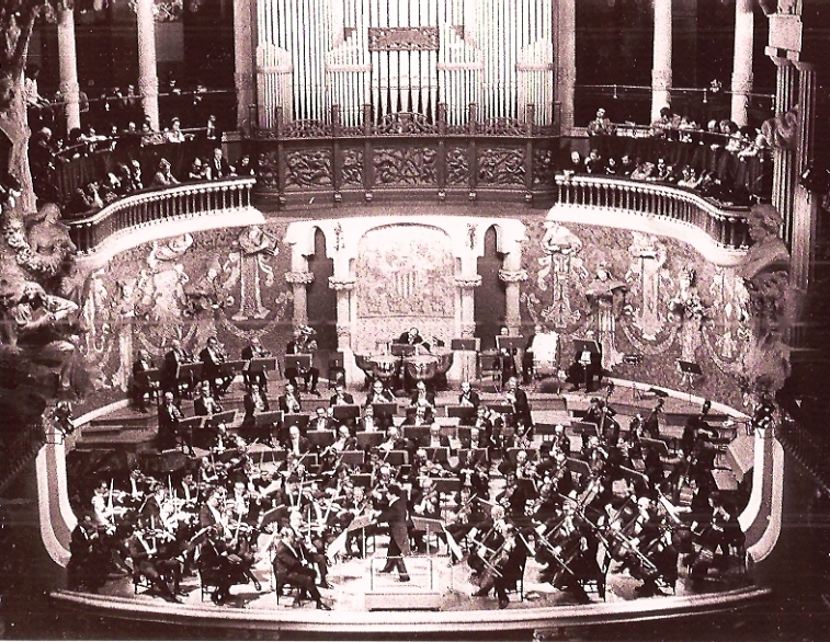 1973 Philharmonic playing in Barcelona's Palau de Musica