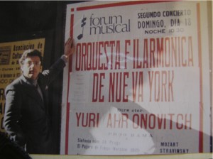 Gabriel Banat with Strike Tour promotional poster
